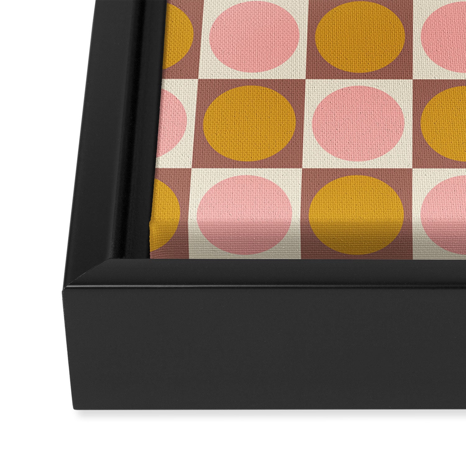 Autumn Checkerboard 29 Framed Canvas Print Gallery Image 3