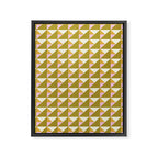 Autumn Triangle Tiles Pattern Framed Canvas Print Gallery Image 8