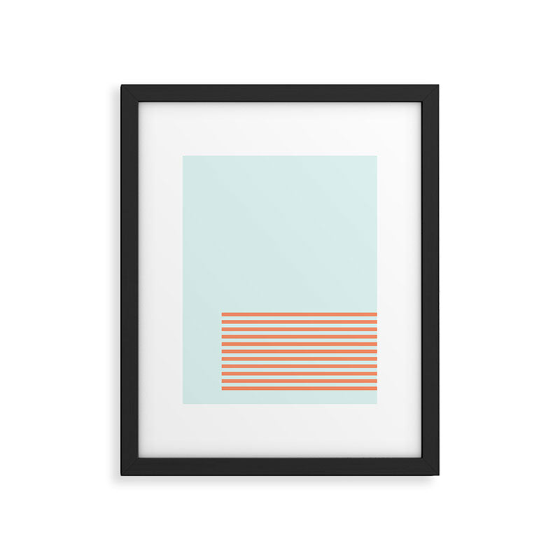 Beach Stripes Framed Art Print Gallery Image 5
