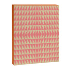 Bold Triangle Pattern in Pink and Orange Canvas Print Gallery Image 6