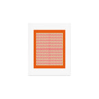Bold Triangle Pattern in Pink and Orange Art Print Gallery Image 1