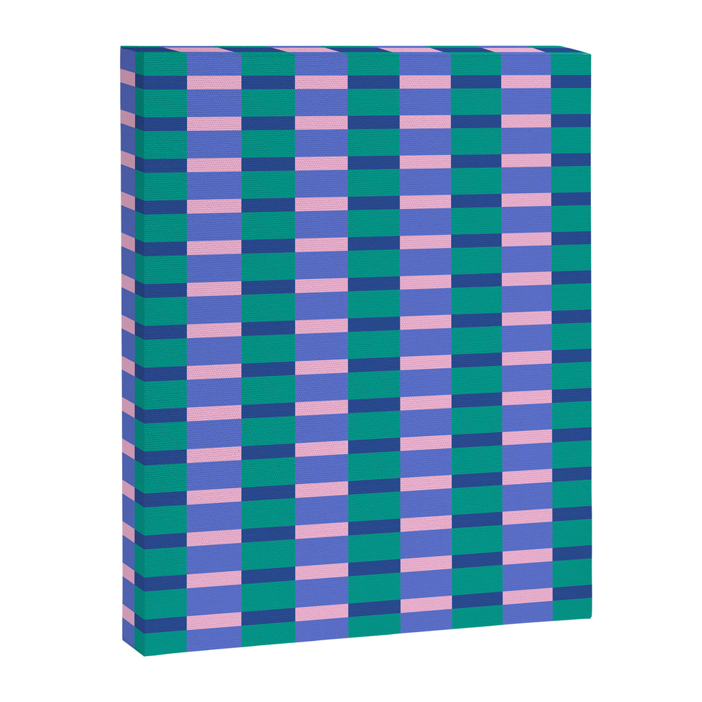 Bright Pastel Color Block Geometric Pattern Canvas Print Gallery Image 8