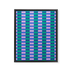 Bright Pastel Color Block Geometric Pattern Framed Canvas Print Gallery Image 8