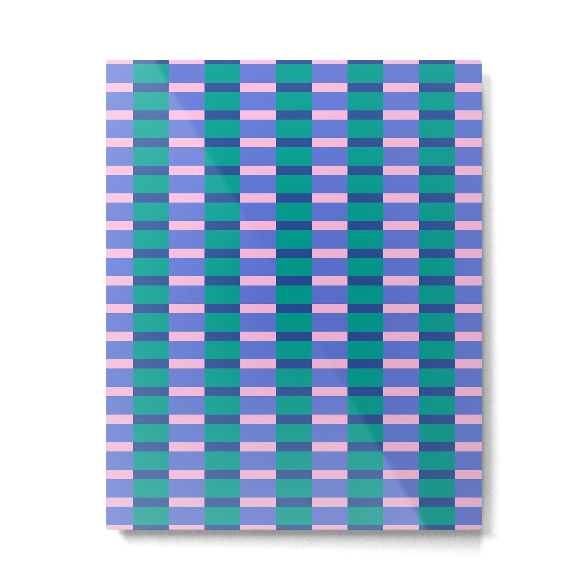 Bright Pastel Color Block Geometric Pattern Metal Print Gallery Image 6