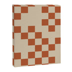 Checked in Burnt Orange Canvas Print Gallery Image 8