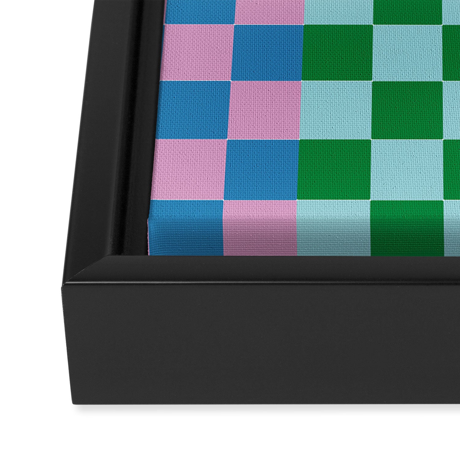 Checkerboard Collage Framed Canvas Print Gallery Image 3