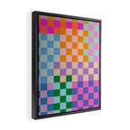 Checkerboard Collage Framed Canvas Print Gallery Image 2