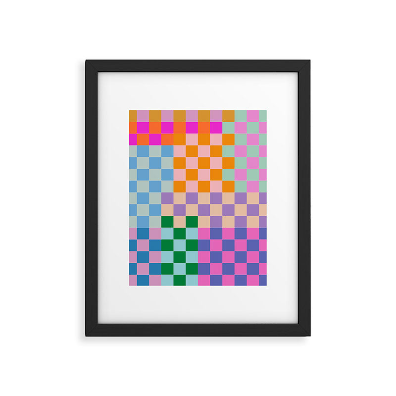 Checkerboard Collage Framed Art Print Gallery Image 4