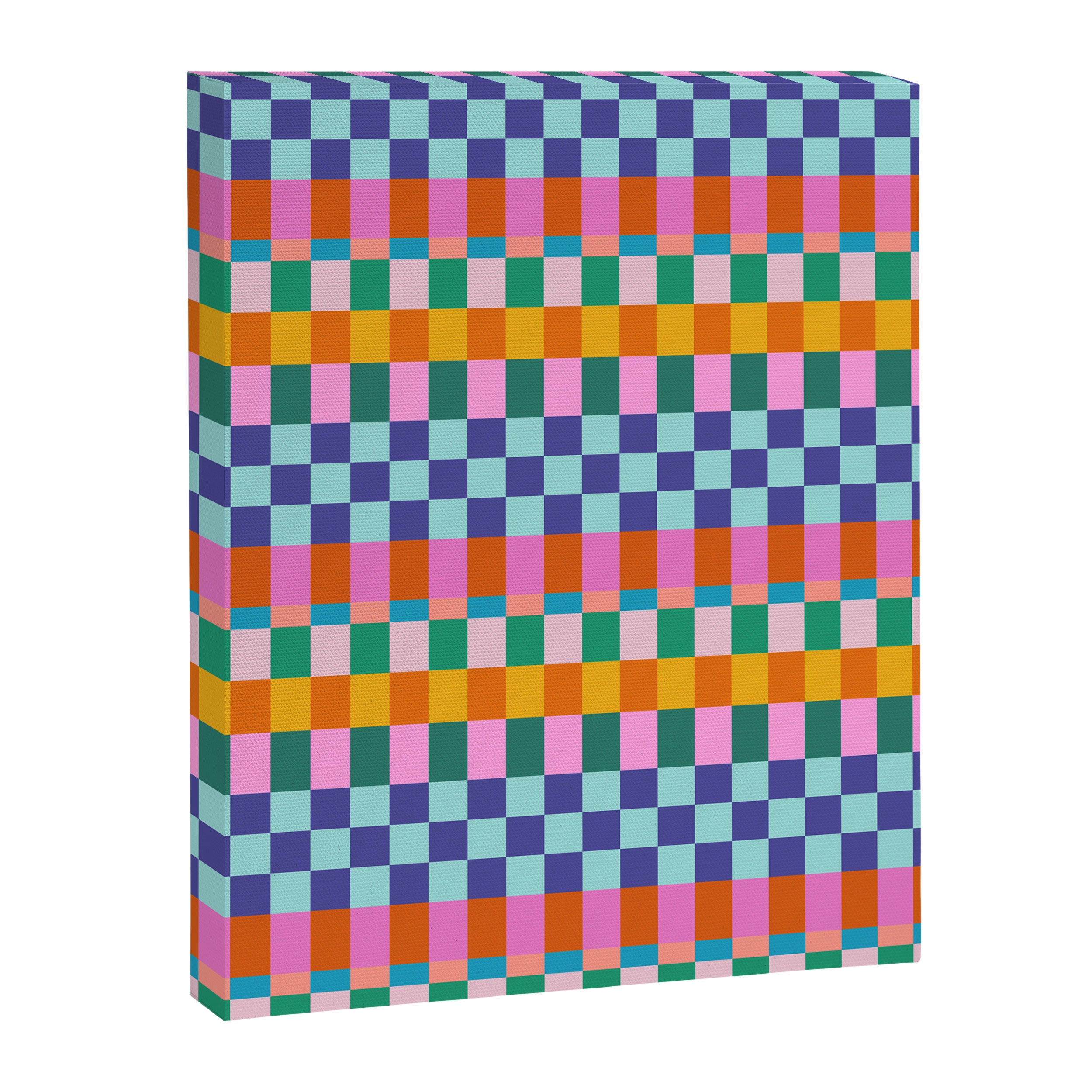 Checkerboard Stripes Canvas Print Gallery Image 8