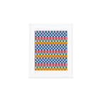 Checkerboard Stripes Art Print Gallery Image 1