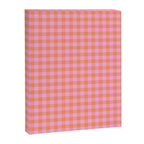 Checkered Plaid in Pink and Orange Canvas Print Gallery Image 8