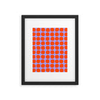 Circles in Purple and Orange Framed Art Print Gallery Image 6