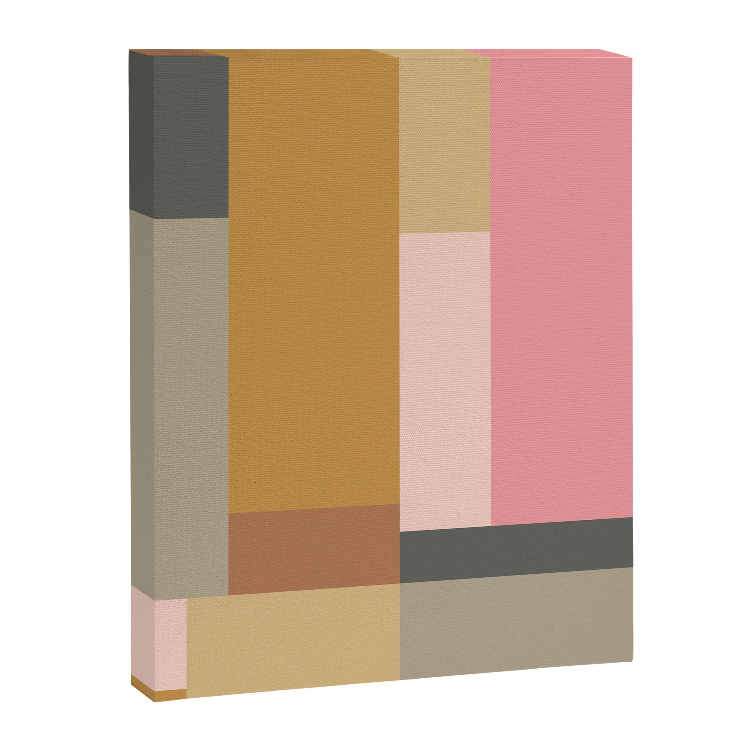 Color Block | Sage Green and Rose Pink Canvas Print Gallery Image 8