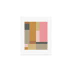 Color Block | Sage Green and Rose Pink Art Print Gallery Image 1