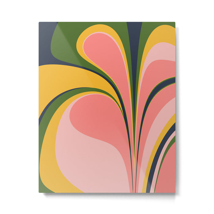 Spring Color Swirl Metal Print Gallery Image 1
