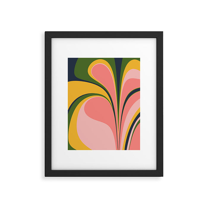 Spring Color Swirl Framed Art Print Gallery Image 1