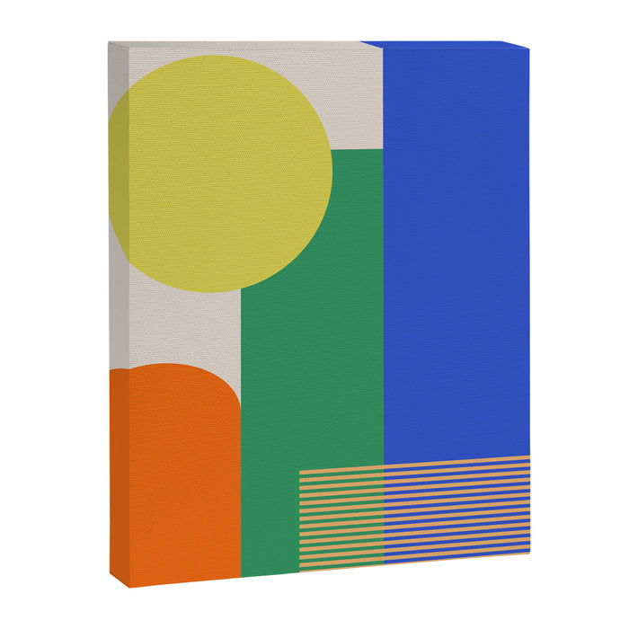 Colorful Abstract Geometric Modern Art Canvas Print Gallery Image 1