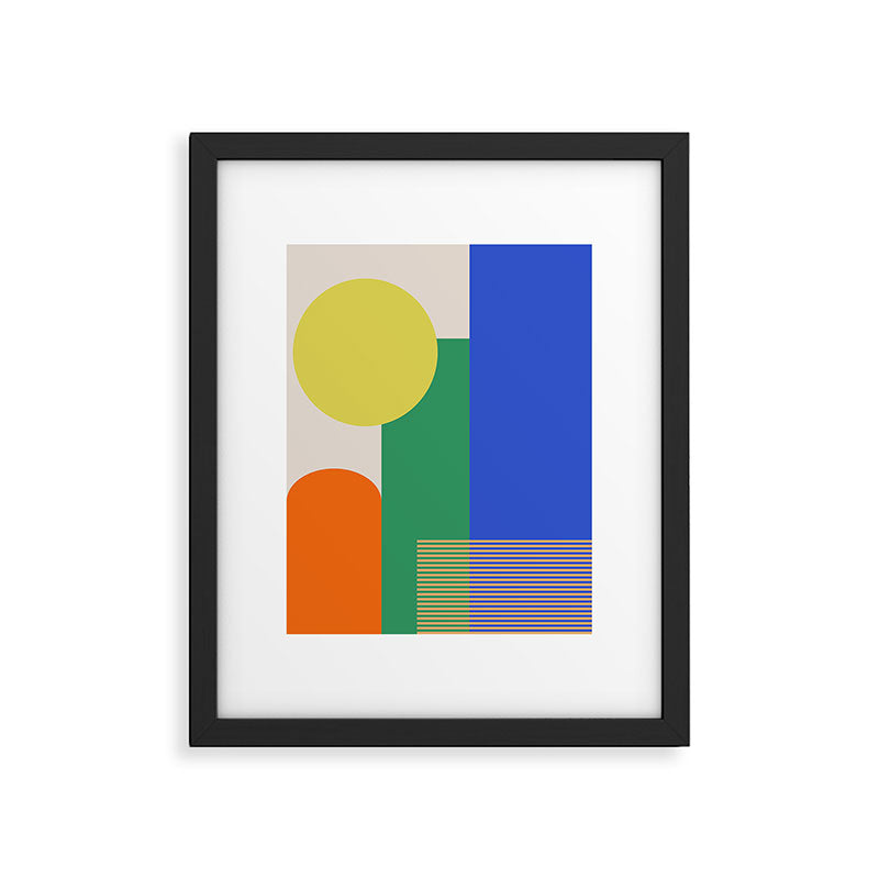 Colorful Abstract Geometric Modern Art Framed Art Print Gallery Image 6