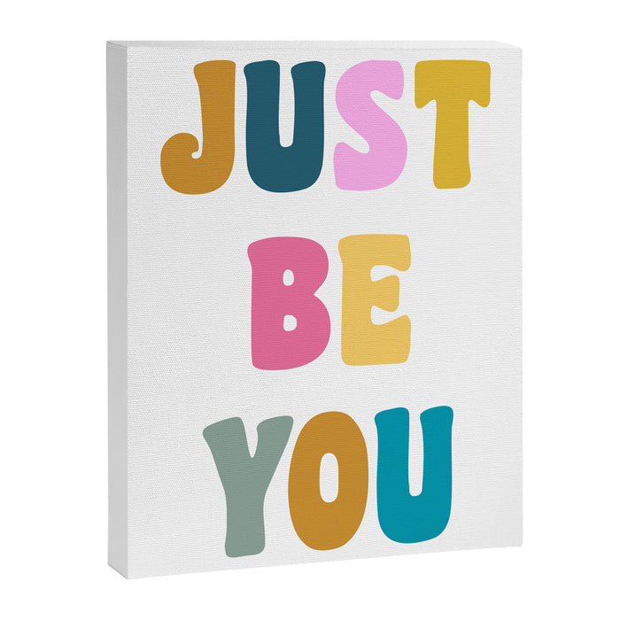 Just Be You | Colorful Lettering Canvas Print Gallery Image 1