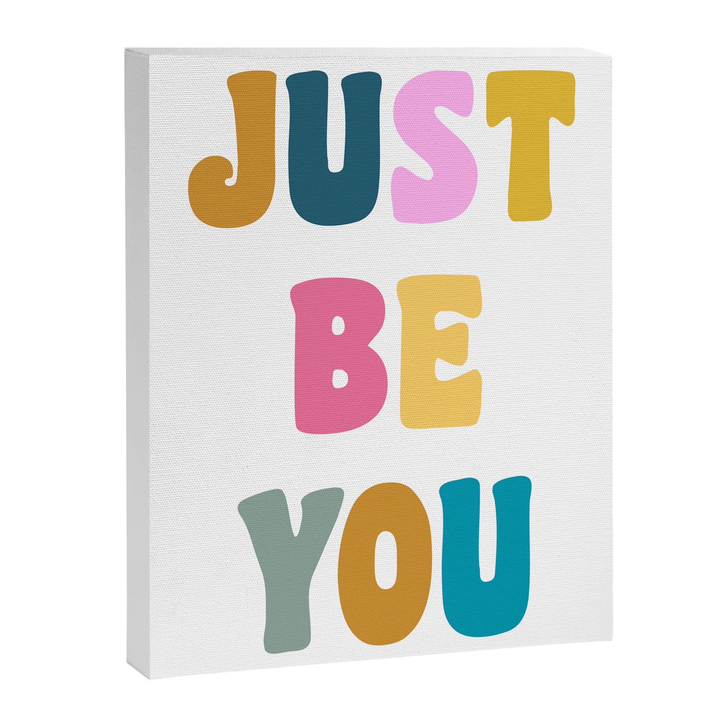 Just Be You | Colorful Lettering Canvas Print Gallery Image 6