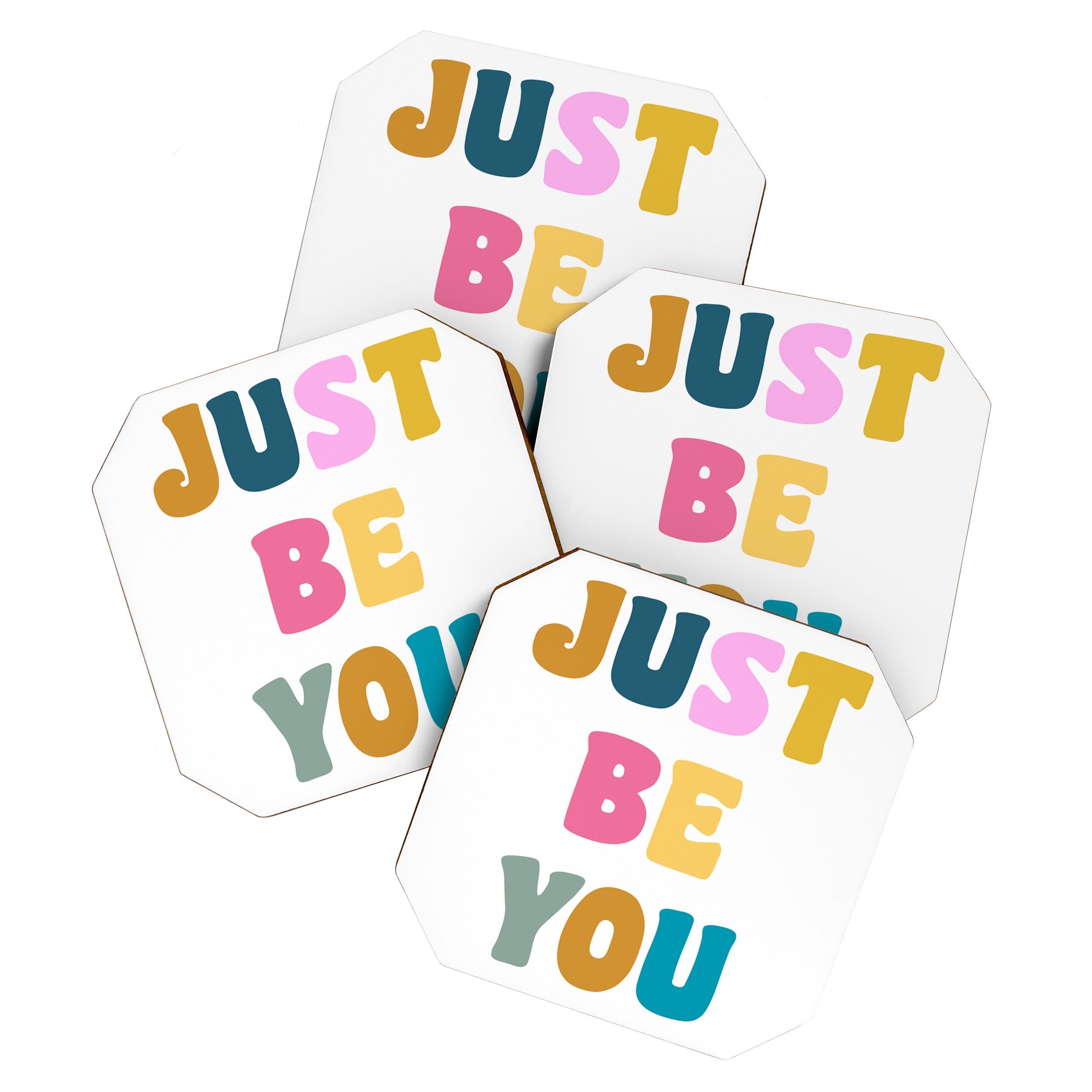 Just Be You | Colorful Lettering Coaster Gallery Image 1