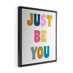 Just Be You | Colorful Lettering Framed Canvas Print Gallery Image 2