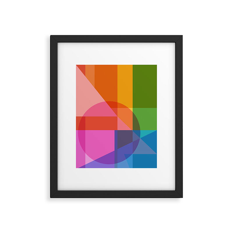 Colorful Shapes 24 Framed Art Print Gallery Image 5