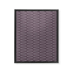 Curved Line Art in Dark Plum Framed Canvas Print Gallery Image 8