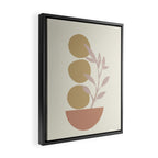 Desert Botanicals and Organic Shapes in Terracotta, Gold, and Blush Framed Canvas Print Gallery Image 2