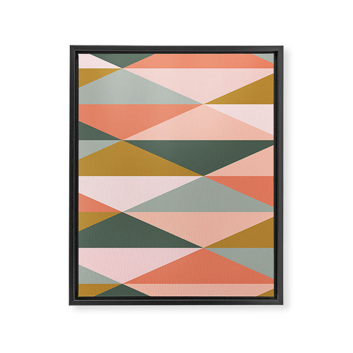 Earthy Desert Geometrics Framed Canvas Print Gallery Image 1