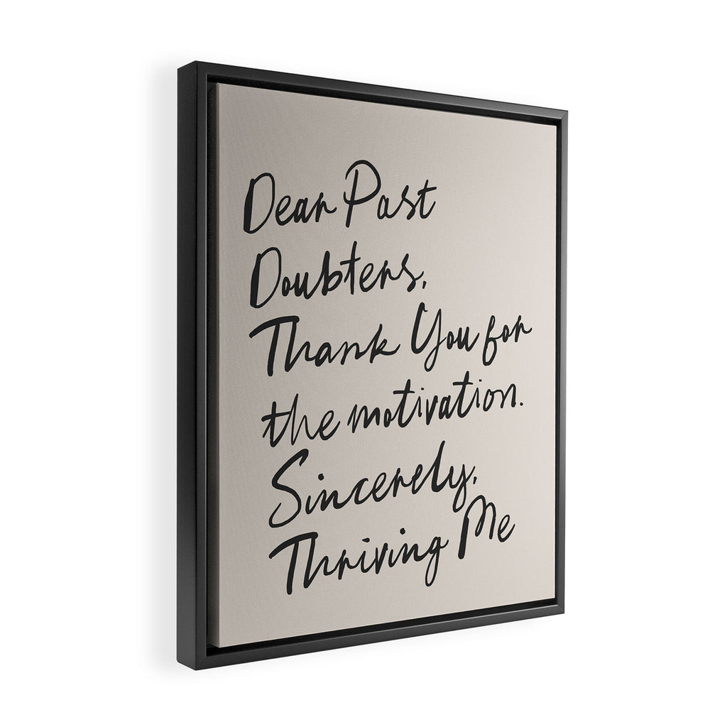 Empowerment Letter Self Motivational Quote Framed Canvas Print Gallery Image 2