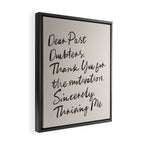 Empowerment Letter Self Motivational Quote Framed Canvas Print Gallery Image 2