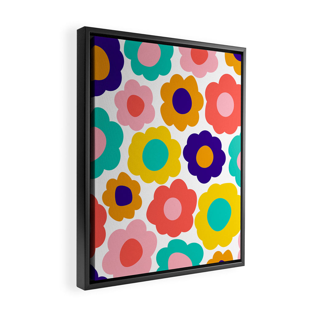Flowers Pop Framed Canvas Print Gallery Image 2