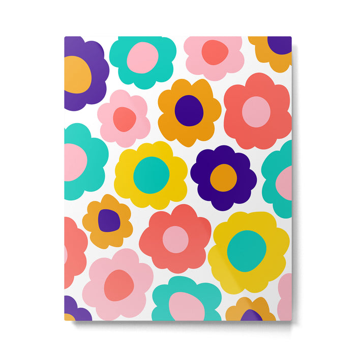 Flowers Pop Metal Print Gallery Image 1