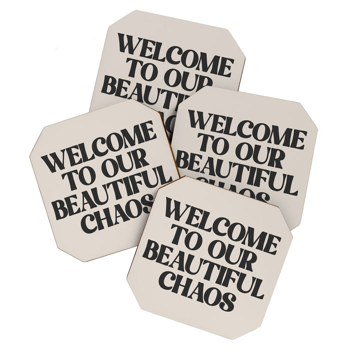 Funny Retro Family Love Quote Coaster Gallery Image 1