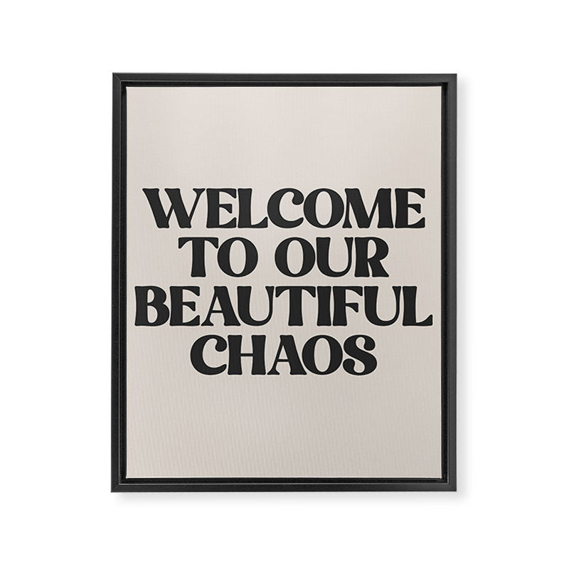 Funny Retro Family Love Quote Framed Canvas Print Gallery Image 6