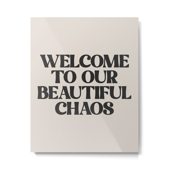 Funny Retro Family Love Quote Metal Print Gallery Image 1