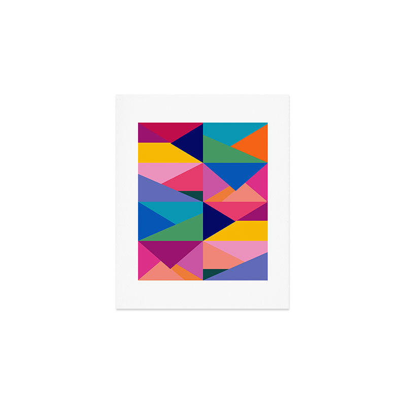 Geometric Color Block Art Print Gallery Image 1