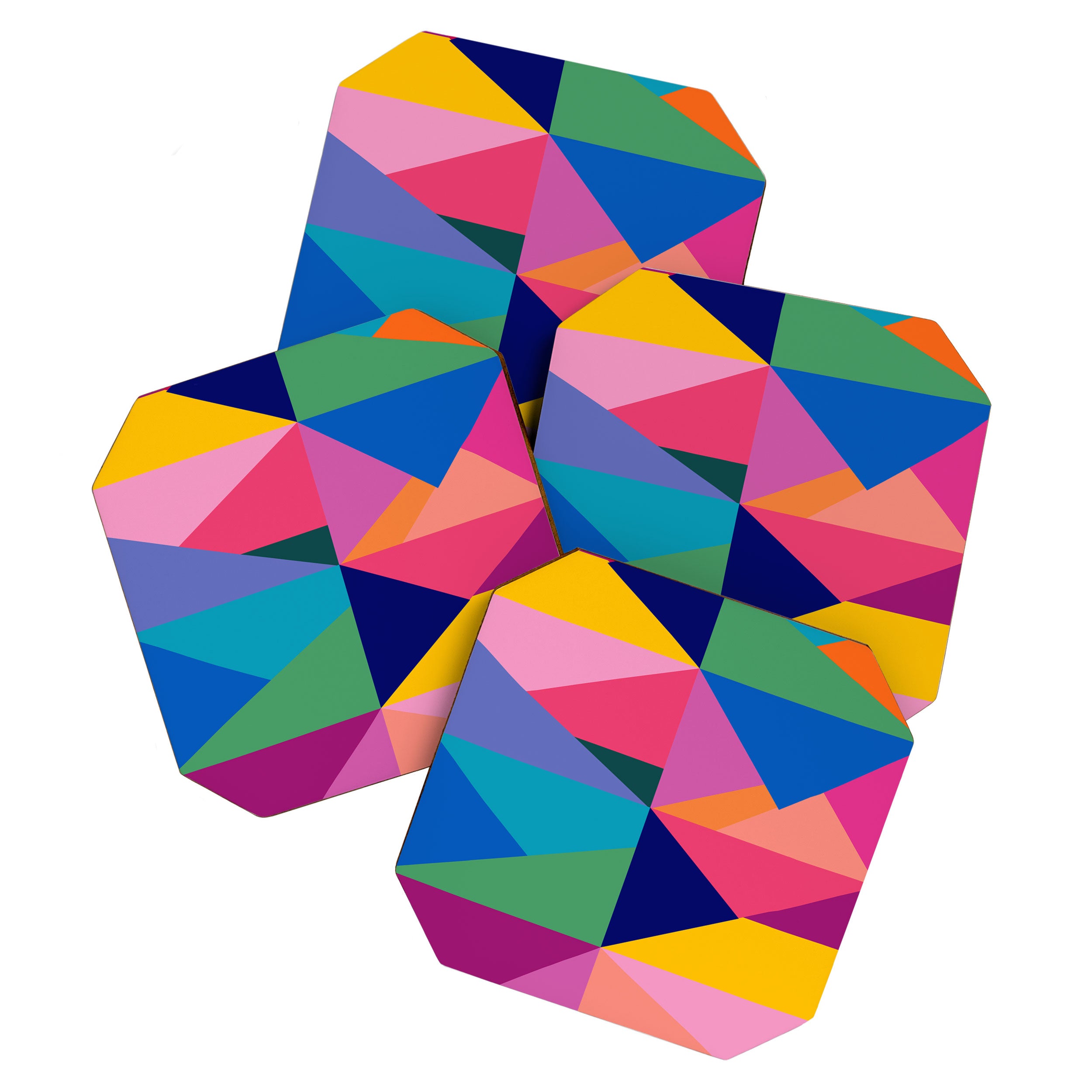 Geometric Color Block Coaster Gallery Image 1