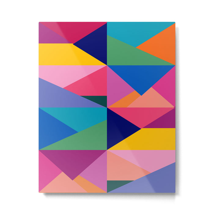 Geometric Color Block Metal Print Gallery Image 1