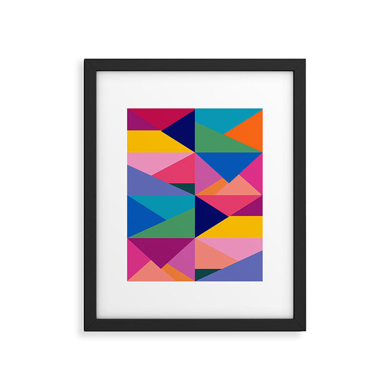 Geometric Color Block Framed Art Print Gallery Image 5