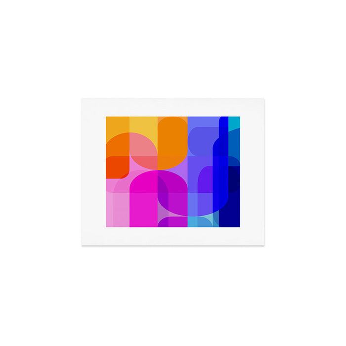 Geometric Rainbow Shapes 3 Art Print Gallery Image 1