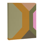 Geometric Retro Color Block Art in Earthy Tones Canvas Print Gallery Image 8