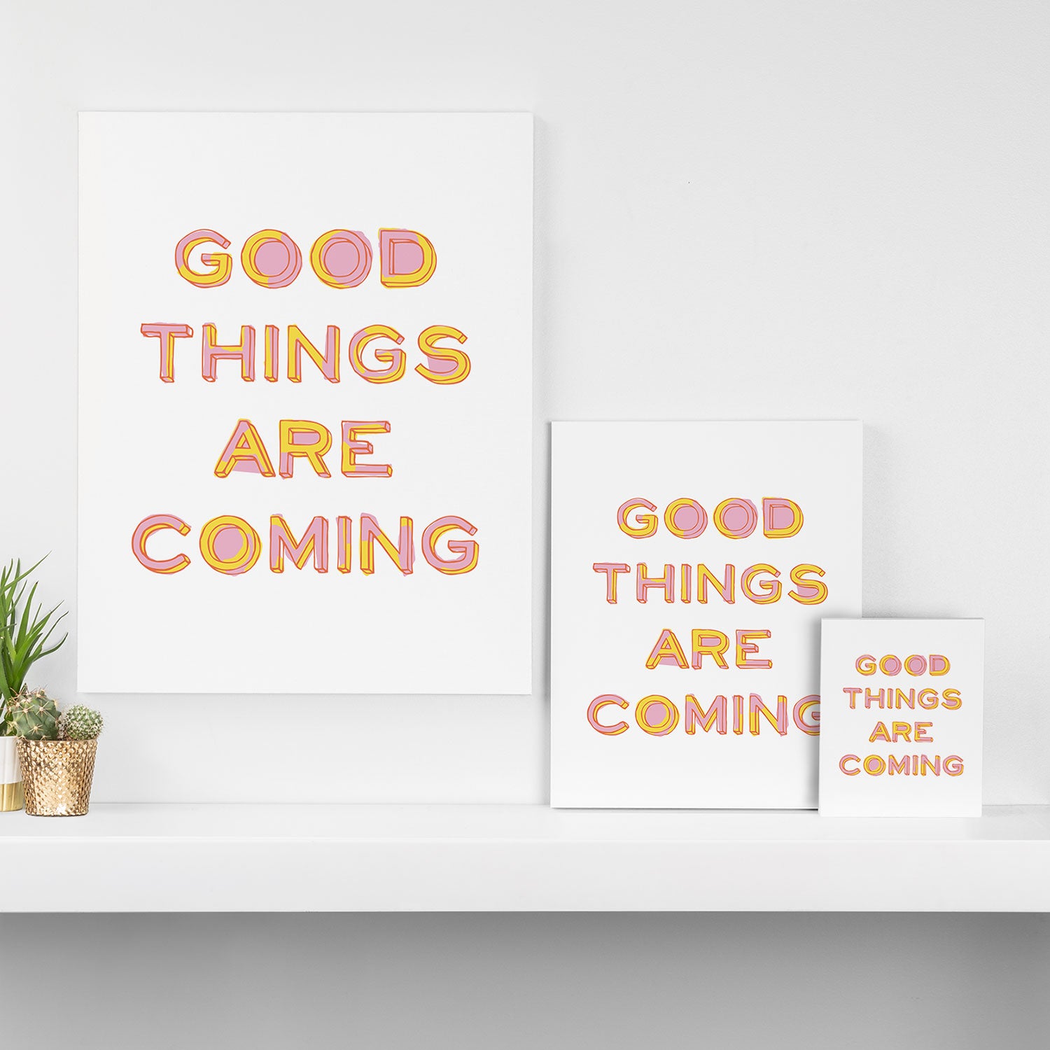 Good Things Are Coming Canvas Print Gallery Image 3