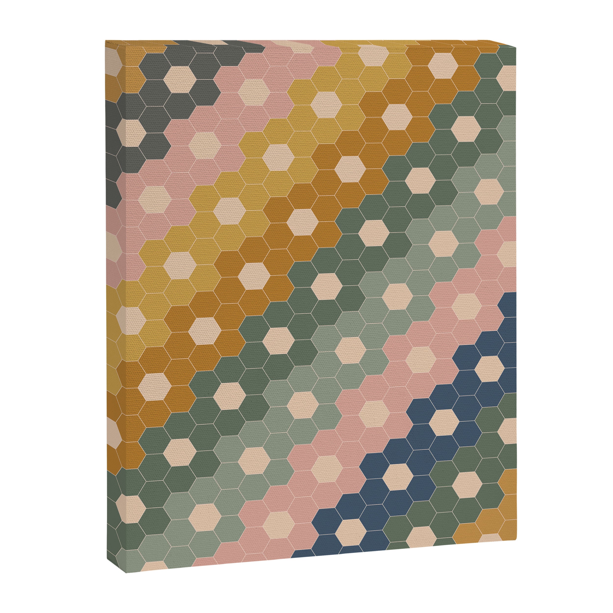 Hexagon Flowers Canvas Print Gallery Image 8