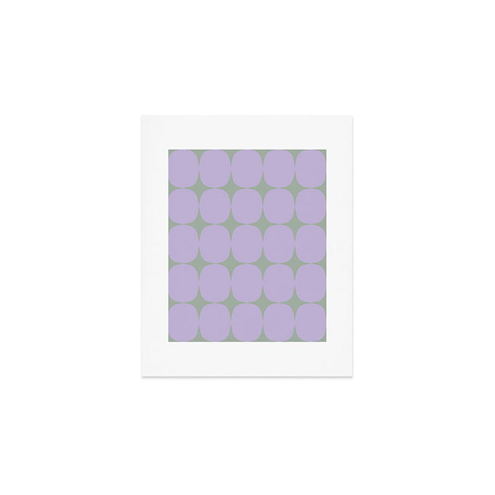 Lilac and Sage Shapes Art Print Gallery Image 1