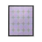Lilac and Sage Shapes Framed Canvas Print Gallery Image 6
