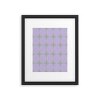 Lilac and Sage Shapes Framed Art Print Gallery Image 5