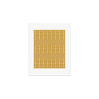 Lines and Circle in Mustard Art Print Gallery Image 1