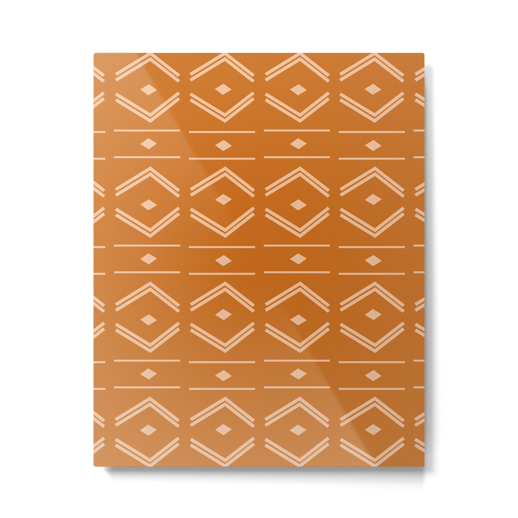 Lines in Butterscotch Metal Print Gallery Image 6